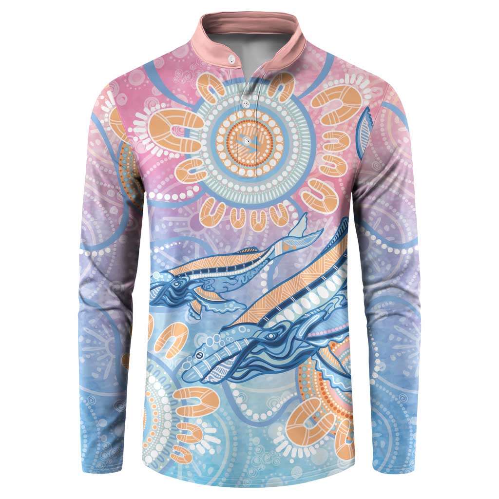 Aussie NAIDOC Week Pastel Button Sweatshirt Dreaming Whales