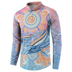 Aussie NAIDOC Week Pastel Button Sweatshirt Dreaming Whales