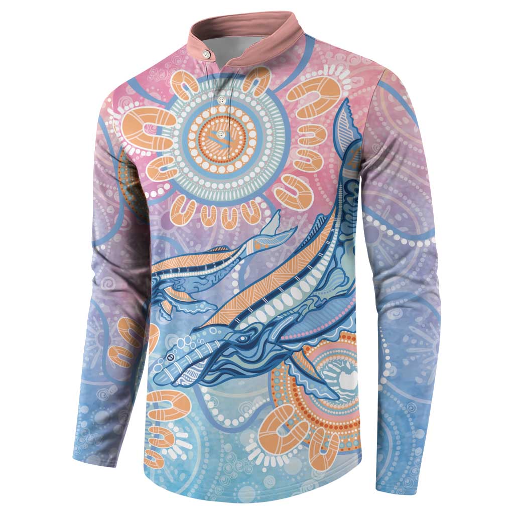 Aussie NAIDOC Week Pastel Button Sweatshirt Dreaming Whales