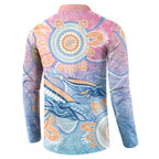 Aussie NAIDOC Week Pastel Button Sweatshirt Dreaming Whales