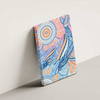 Aussie NAIDOC Week Pastel Canvas Wall Art Dreaming Whales