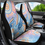 Aussie NAIDOC Week Pastel Car Seat Cover Dreaming Whales