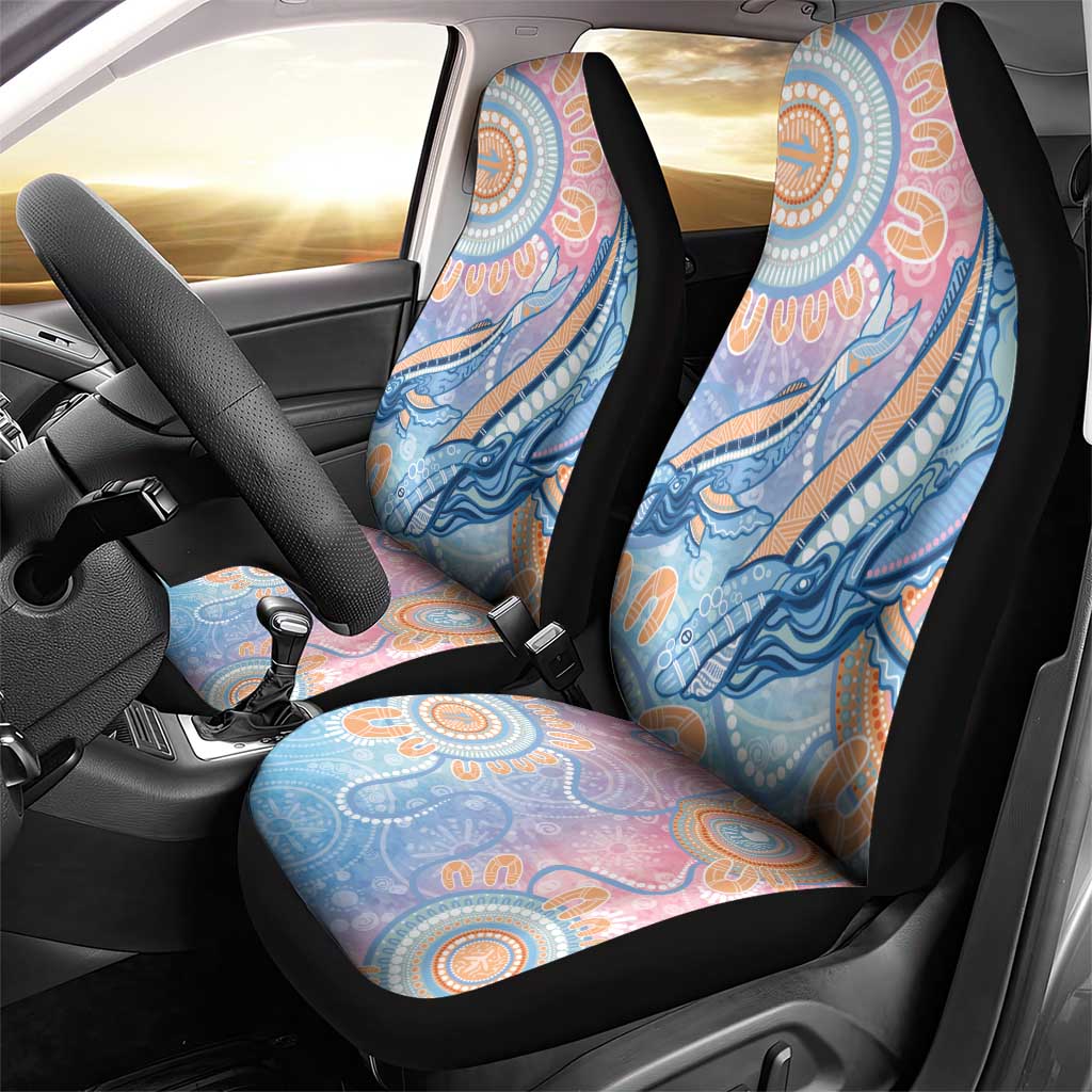 Aussie NAIDOC Week Pastel Car Seat Cover Dreaming Whales