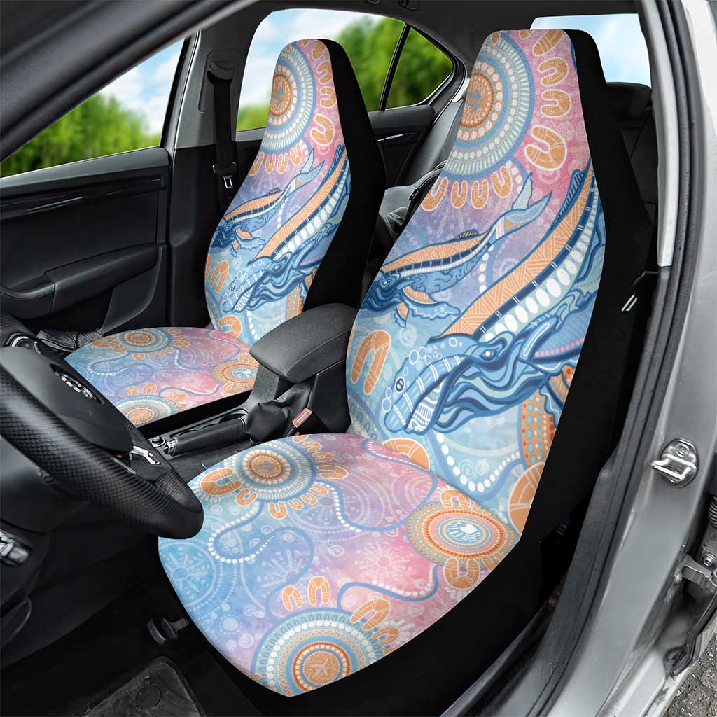 Aussie NAIDOC Week Pastel Car Seat Cover Dreaming Whales