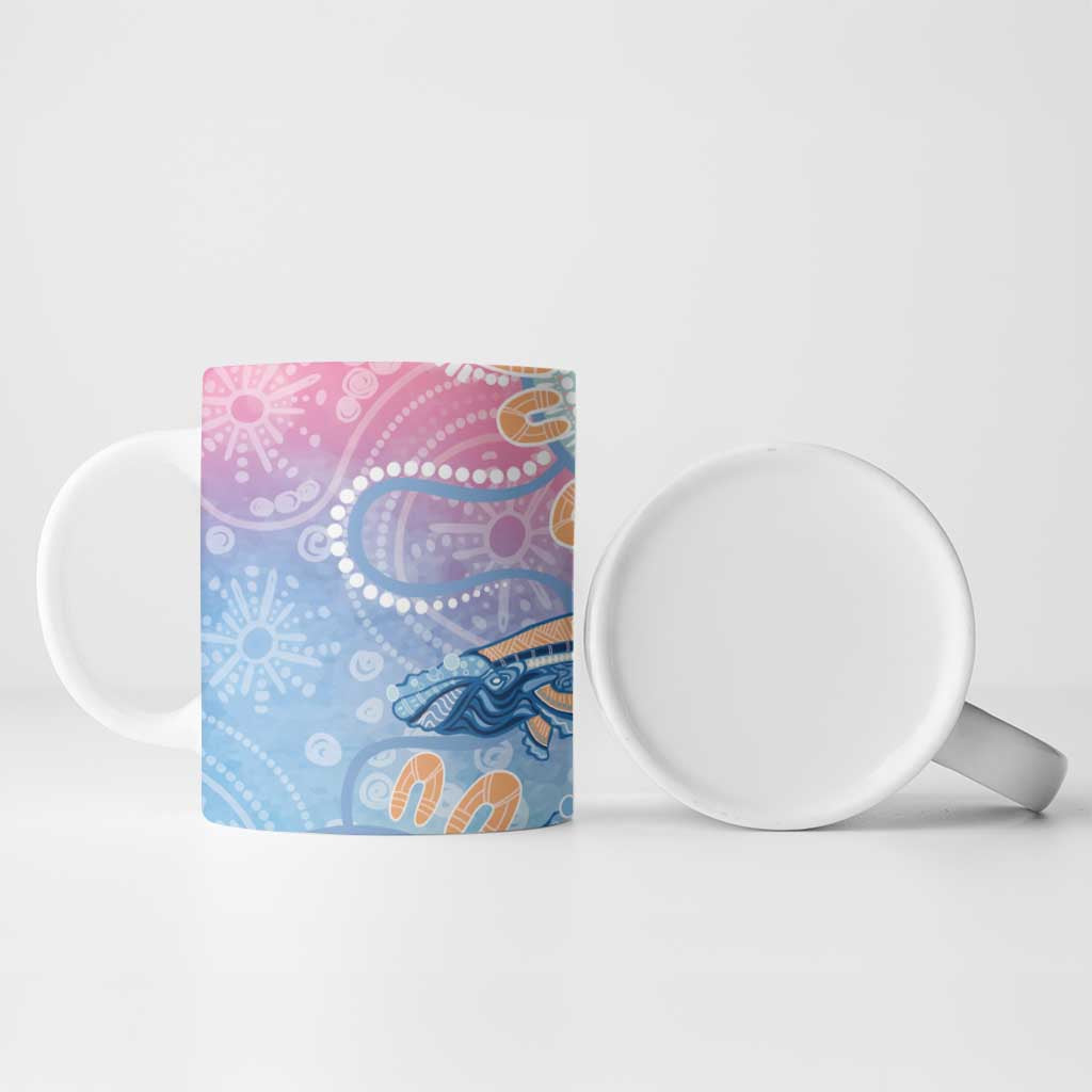 Aussie NAIDOC Week Pastel Ceramic Mug Dreaming Whales