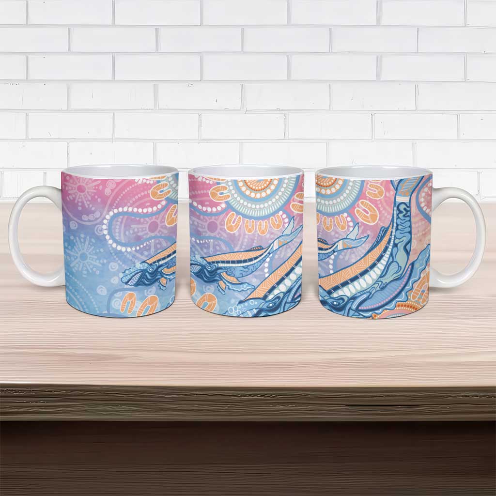 Aussie NAIDOC Week Pastel Ceramic Mug Dreaming Whales