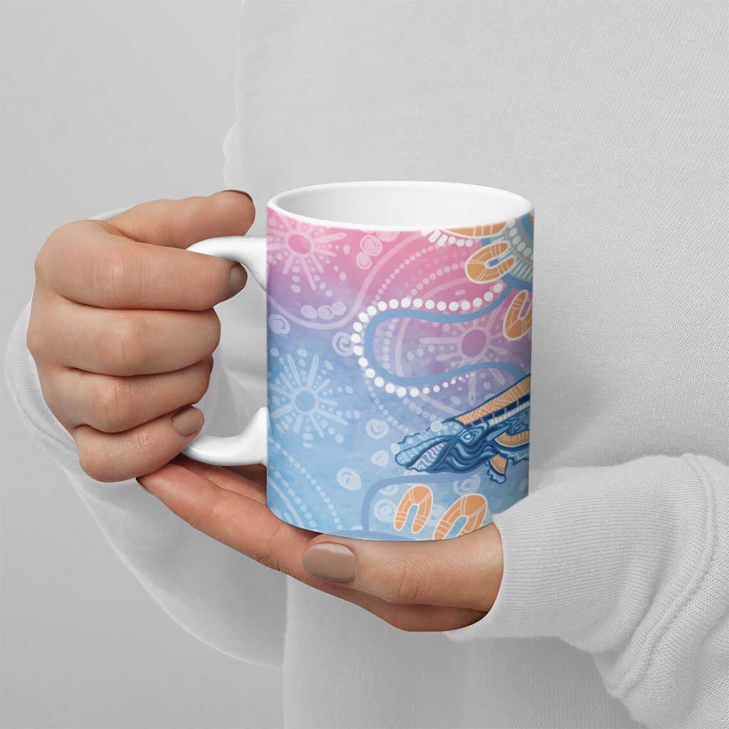 Aussie NAIDOC Week Pastel Ceramic Mug Dreaming Whales