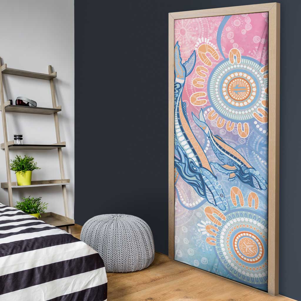 Aussie NAIDOC Week Pastel Door Cover Dreaming Whales