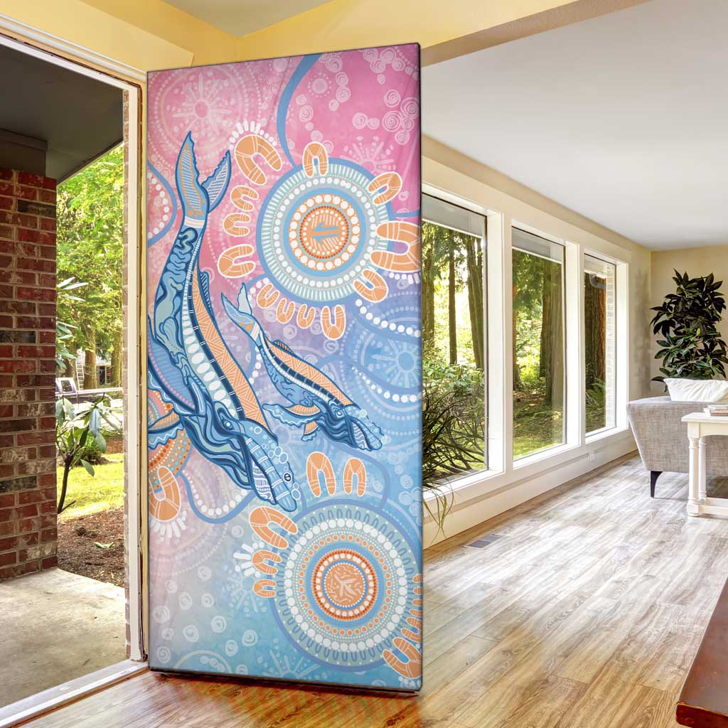Aussie NAIDOC Week Pastel Door Cover Dreaming Whales