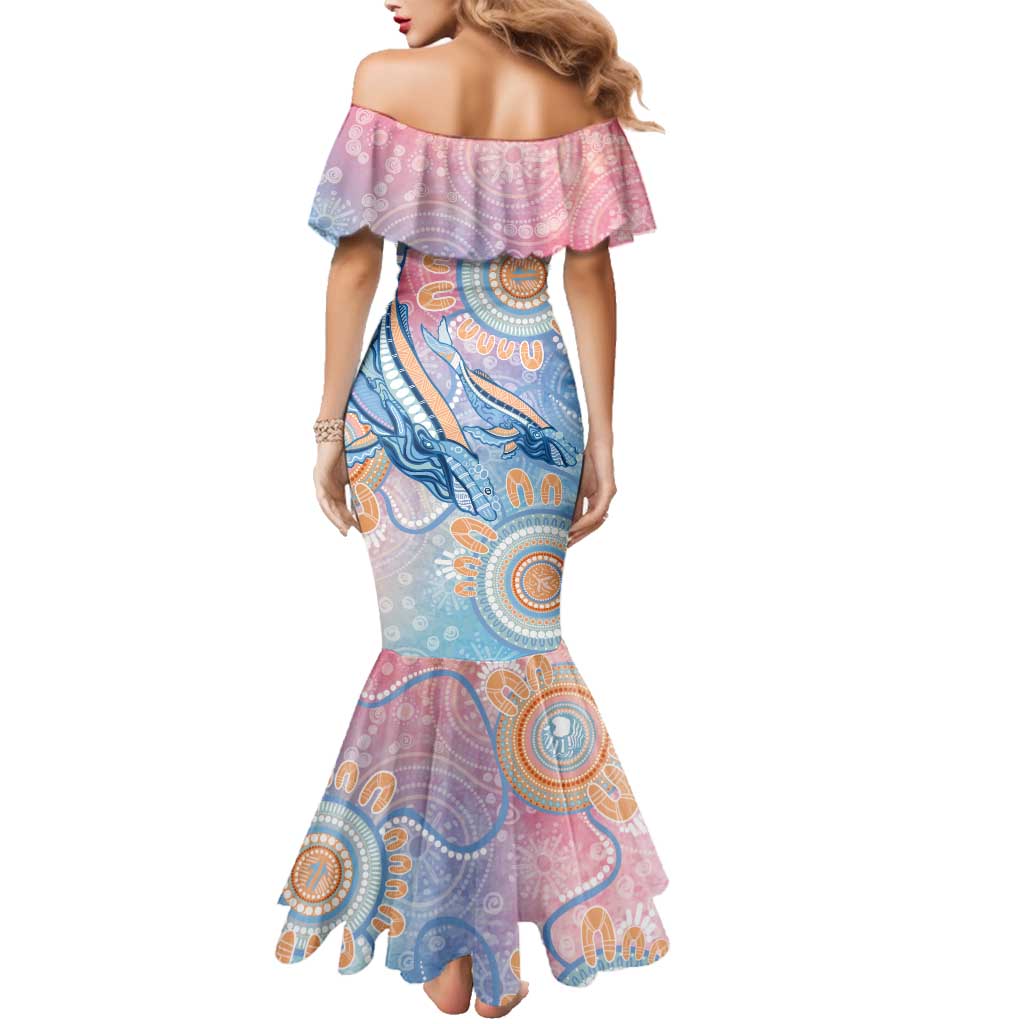 Aussie NAIDOC Week Pastel Family Matching Mermaid Dress and Hawaiian Shirt Dreaming Whales