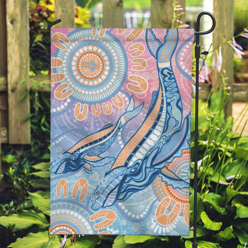 Aussie NAIDOC Week Pastel Garden Flag Dreaming Whales