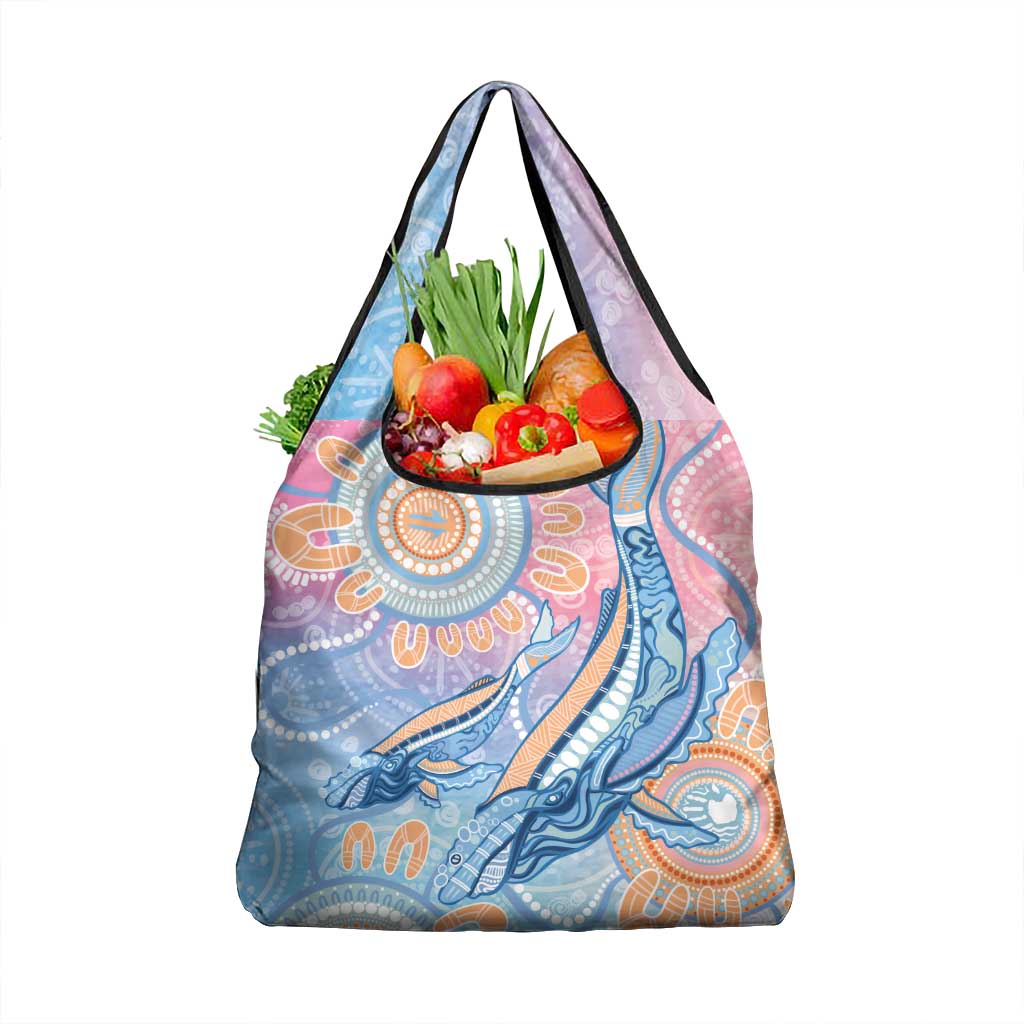 Aussie NAIDOC Week Pastel Grocery Bag Dreaming Whales