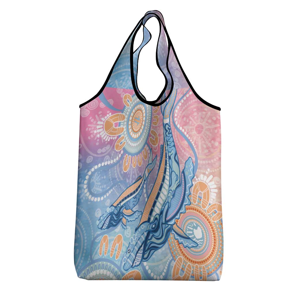 Aussie NAIDOC Week Pastel Grocery Bag Dreaming Whales