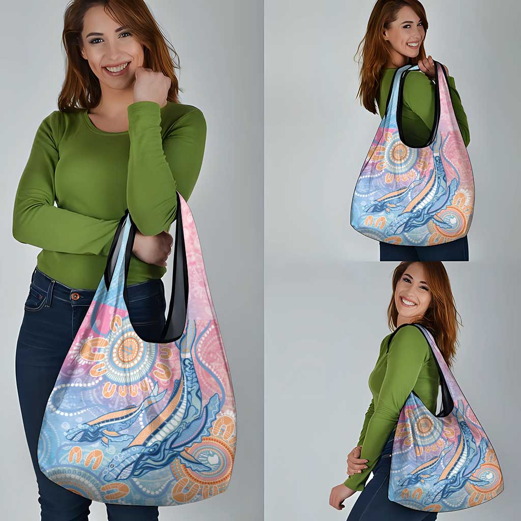 Aussie NAIDOC Week Pastel Grocery Bag Dreaming Whales
