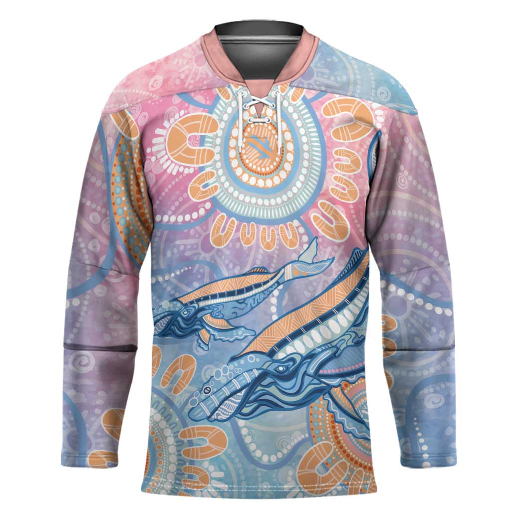 Aussie NAIDOC Week Pastel Hockey Jersey Dreaming Whales
