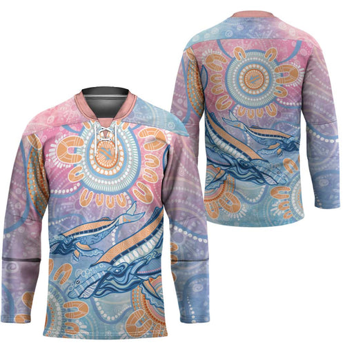 Aussie NAIDOC Week Pastel Hockey Jersey Dreaming Whales