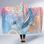 Aussie NAIDOC Week Pastel Hooded Blanket Dreaming Whales