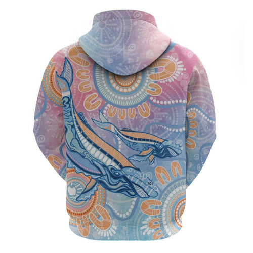 Aussie NAIDOC Week Pastel Hoodie Dreaming Whales