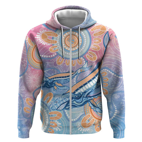 Aussie NAIDOC Week Pastel Hoodie Dreaming Whales