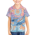 Aussie NAIDOC Week Pastel Kid Hawaiian Shirt Dreaming Whales