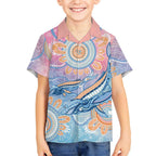 Aussie NAIDOC Week Pastel Kid Hawaiian Shirt Dreaming Whales