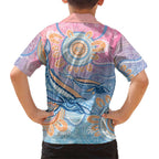 Aussie NAIDOC Week Pastel Kid Hawaiian Shirt Dreaming Whales