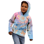 Aussie NAIDOC Week Pastel Kid Hoodie Dreaming Whales