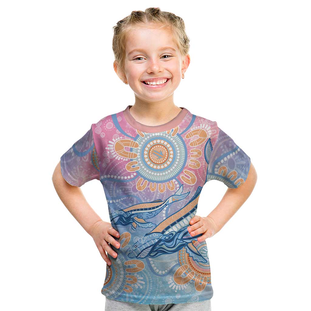 Aussie NAIDOC Week Pastel Kid T Shirt Dreaming Whales