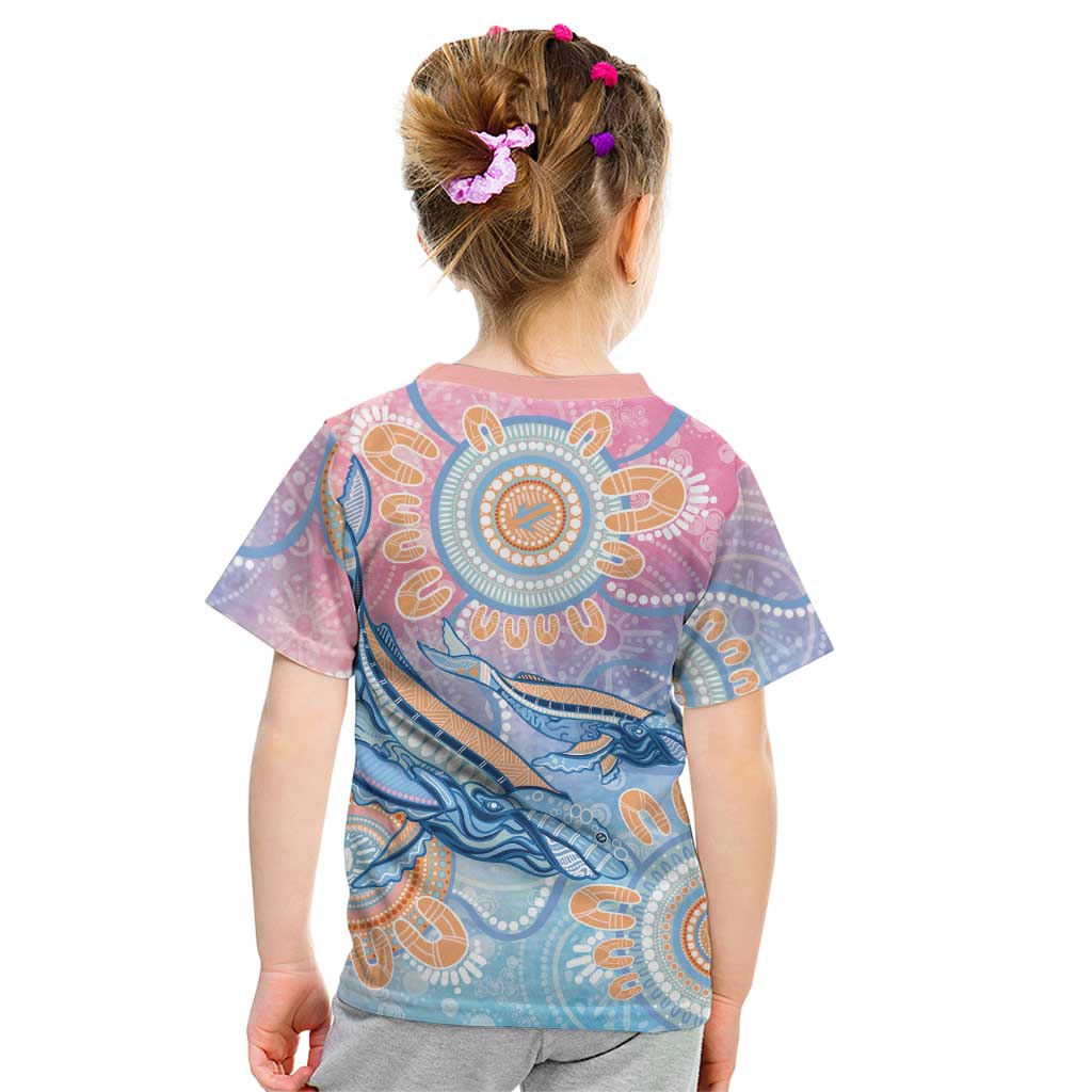 Aussie NAIDOC Week Pastel Kid T Shirt Dreaming Whales