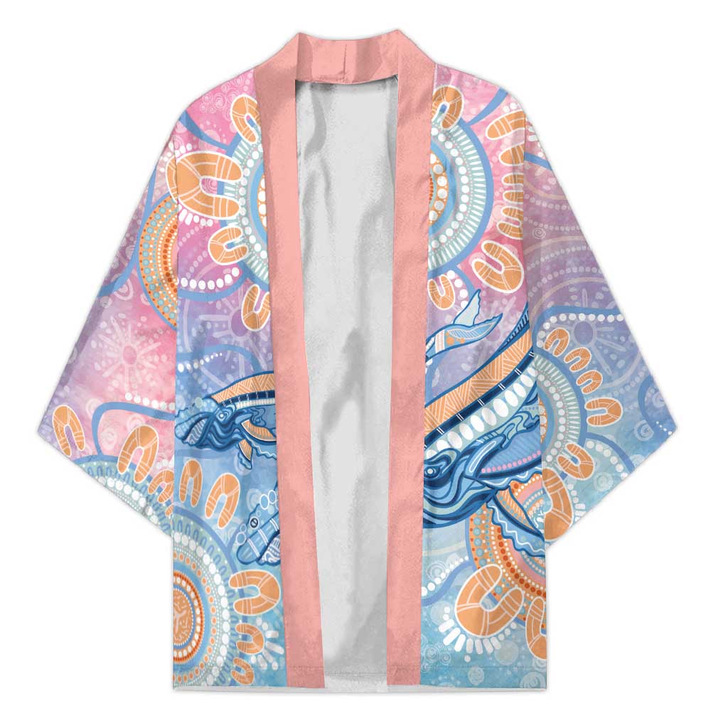 Aussie NAIDOC Week Pastel Kimono Dreaming Whales