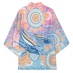 Aussie NAIDOC Week Pastel Kimono Dreaming Whales