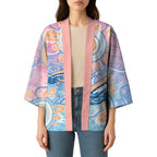 Aussie NAIDOC Week Pastel Kimono Dreaming Whales