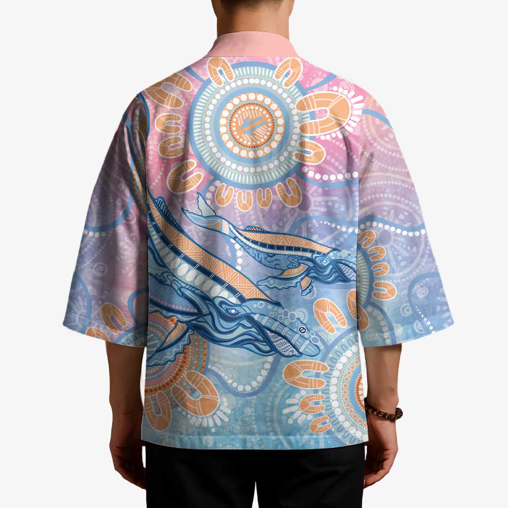 Aussie NAIDOC Week Pastel Kimono Dreaming Whales