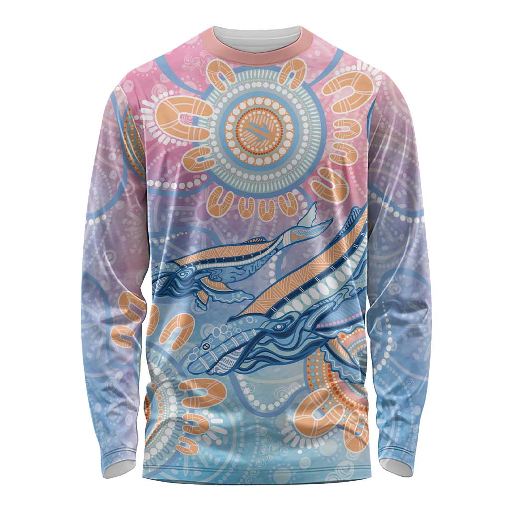 Aussie NAIDOC Week Pastel Long Sleeve Shirt Dreaming Whales