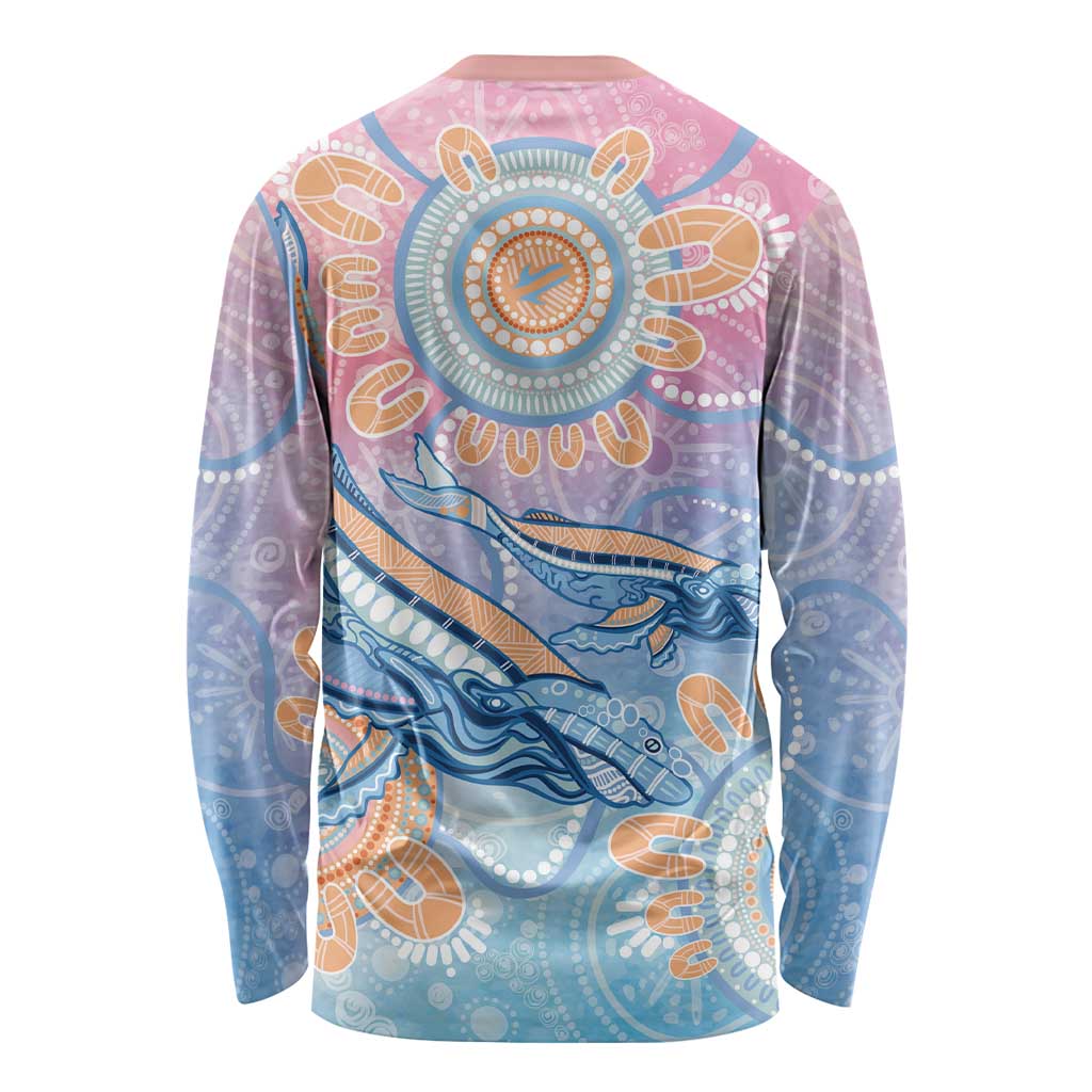Aussie NAIDOC Week Pastel Long Sleeve Shirt Dreaming Whales