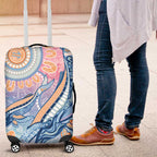 Aussie NAIDOC Week Pastel Luggage Cover Dreaming Whales