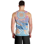 Aussie NAIDOC Week Pastel Men Tank Top Dreaming Whales