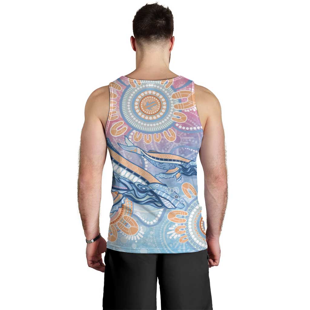 Aussie NAIDOC Week Pastel Men Tank Top Dreaming Whales