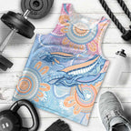 Aussie NAIDOC Week Pastel Men Tank Top Dreaming Whales