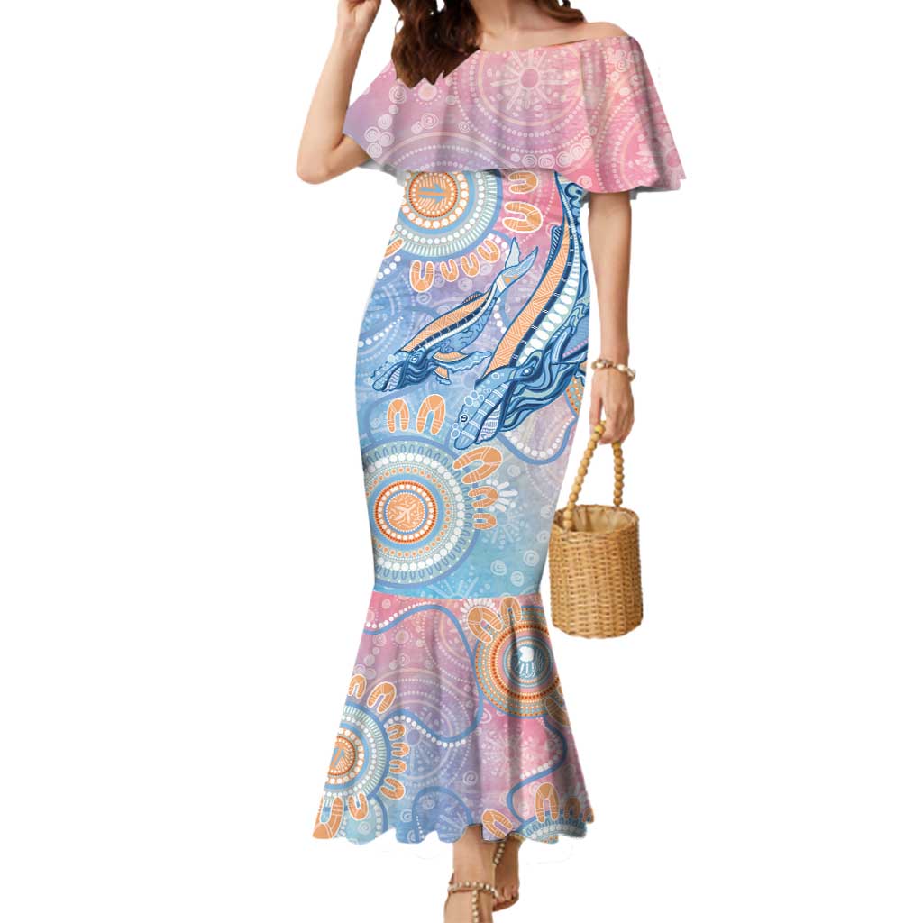 Aussie NAIDOC Week Pastel Mermaid Dress Dreaming Whales