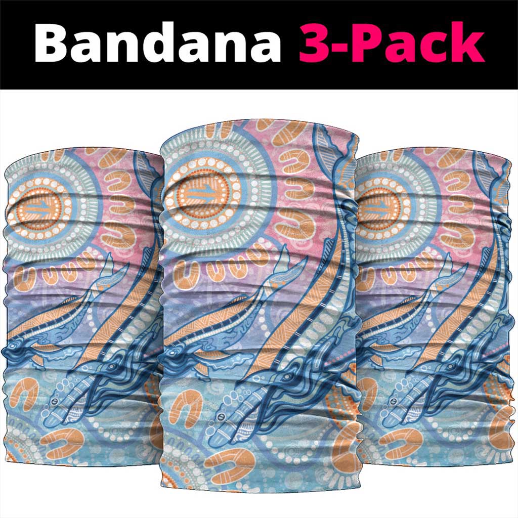 Aussie NAIDOC Week Pastel Neck Gaiter Dreaming Whales