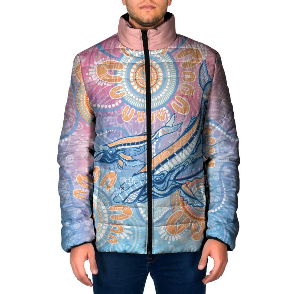 Aussie NAIDOC Week Pastel Padded Jacket Dreaming Whales