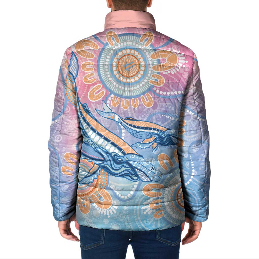 Aussie NAIDOC Week Pastel Padded Jacket Dreaming Whales