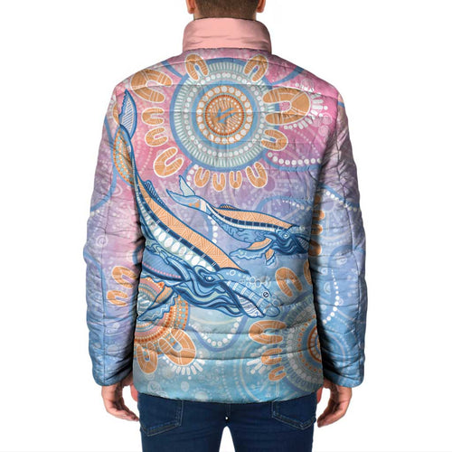 Aussie NAIDOC Week Pastel Padded Jacket Dreaming Whales