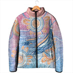 Aussie NAIDOC Week Pastel Padded Jacket Dreaming Whales