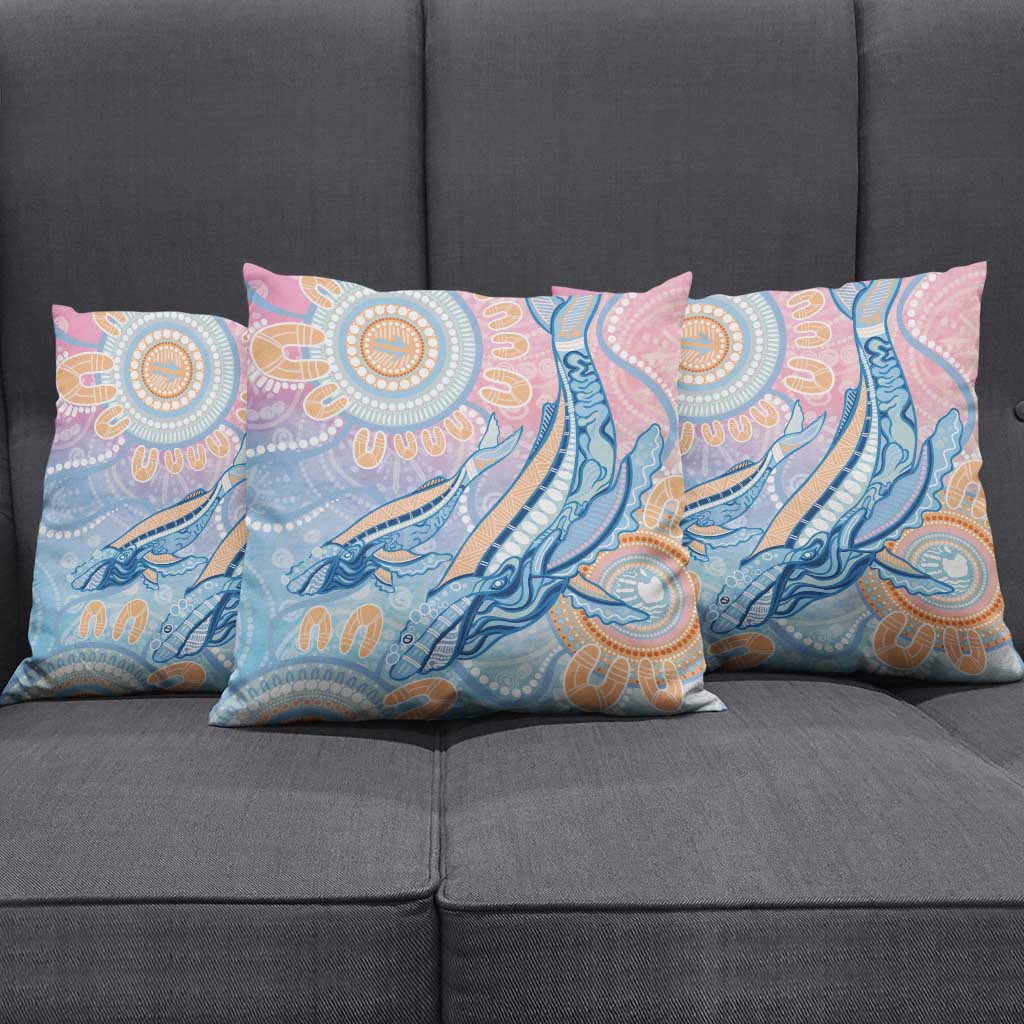 Aussie NAIDOC Week Pastel Pillow Cover Dreaming Whales