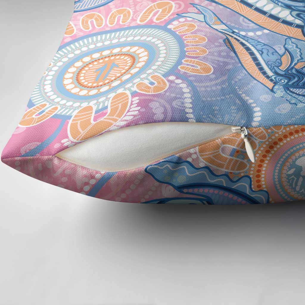Aussie NAIDOC Week Pastel Pillow Cover Dreaming Whales
