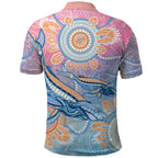 Aussie NAIDOC Week Pastel Polo Shirt Dreaming Whales