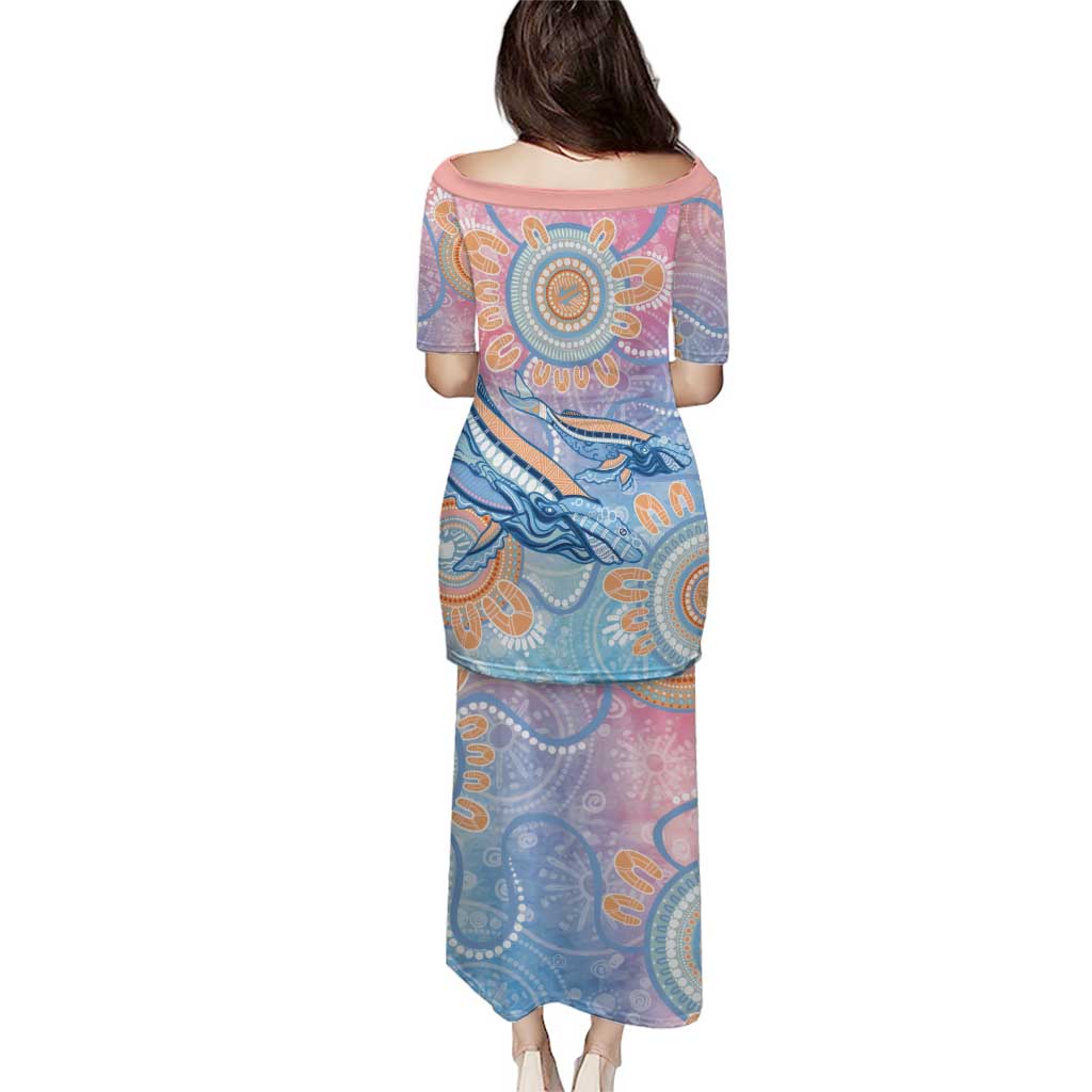 Aussie NAIDOC Week Pastel Puletasi Dreaming Whales