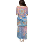Aussie NAIDOC Week Pastel Puletasi Dreaming Whales